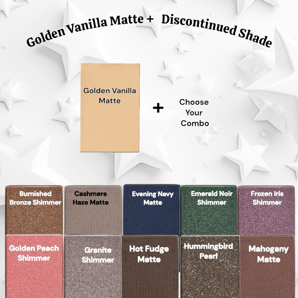 Golden Vanilla Matte Discontinued Eye Shadow - Bundle 2 Eyeshadows LAST ONE